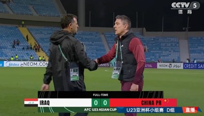 开云投注-中国U23男足和伊拉克队，0比0！
