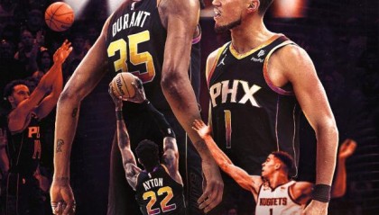 太阳双核72分继续超神！布克创造历史 KD手感复苏